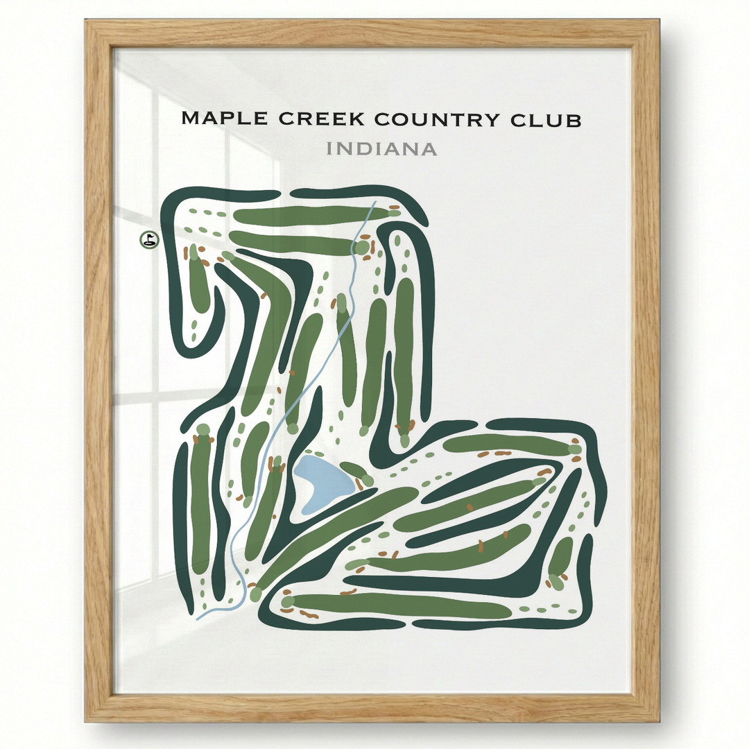 Maple Creek Country Club, Indiana - Printed Golf Courses