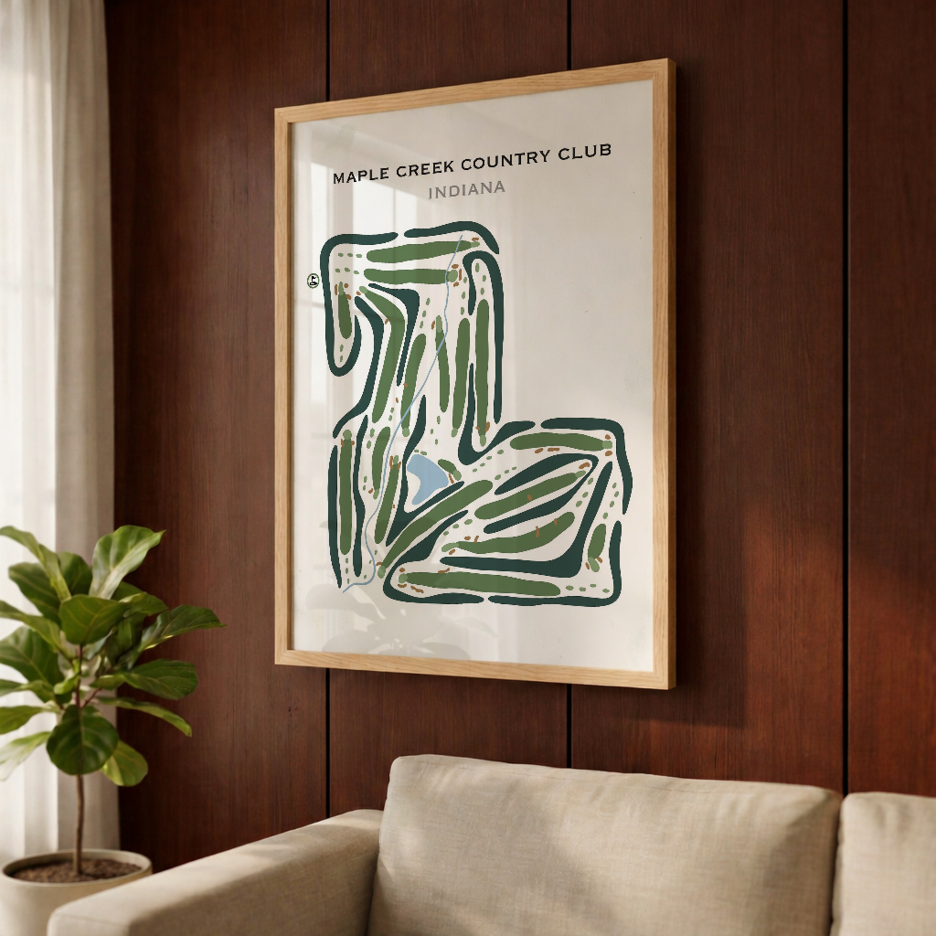 Maple Creek Country Club, Indiana - Printed Golf Courses