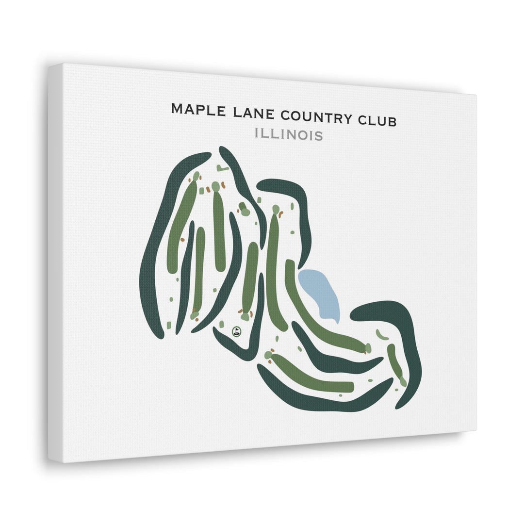 Maple Lane Country Club, Illinois - Printed Golf Courses