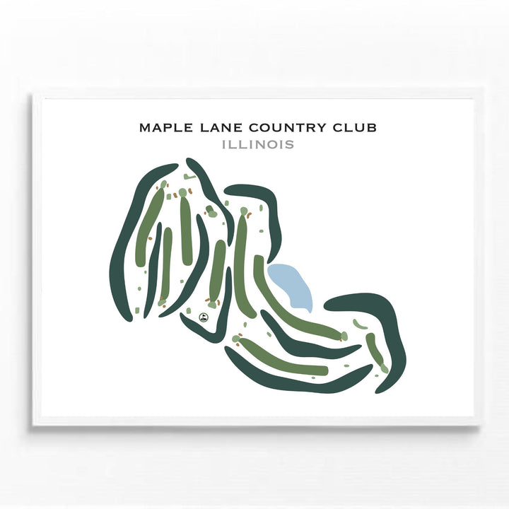 Maple Lane Country Club, Illinois - Printed Golf Courses