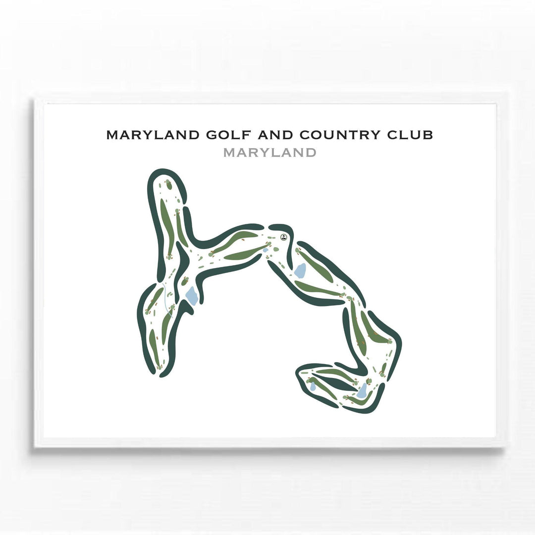 Maryland Golf and Country Club, Maryland - Printed Golf Courses - Golf Course Prints