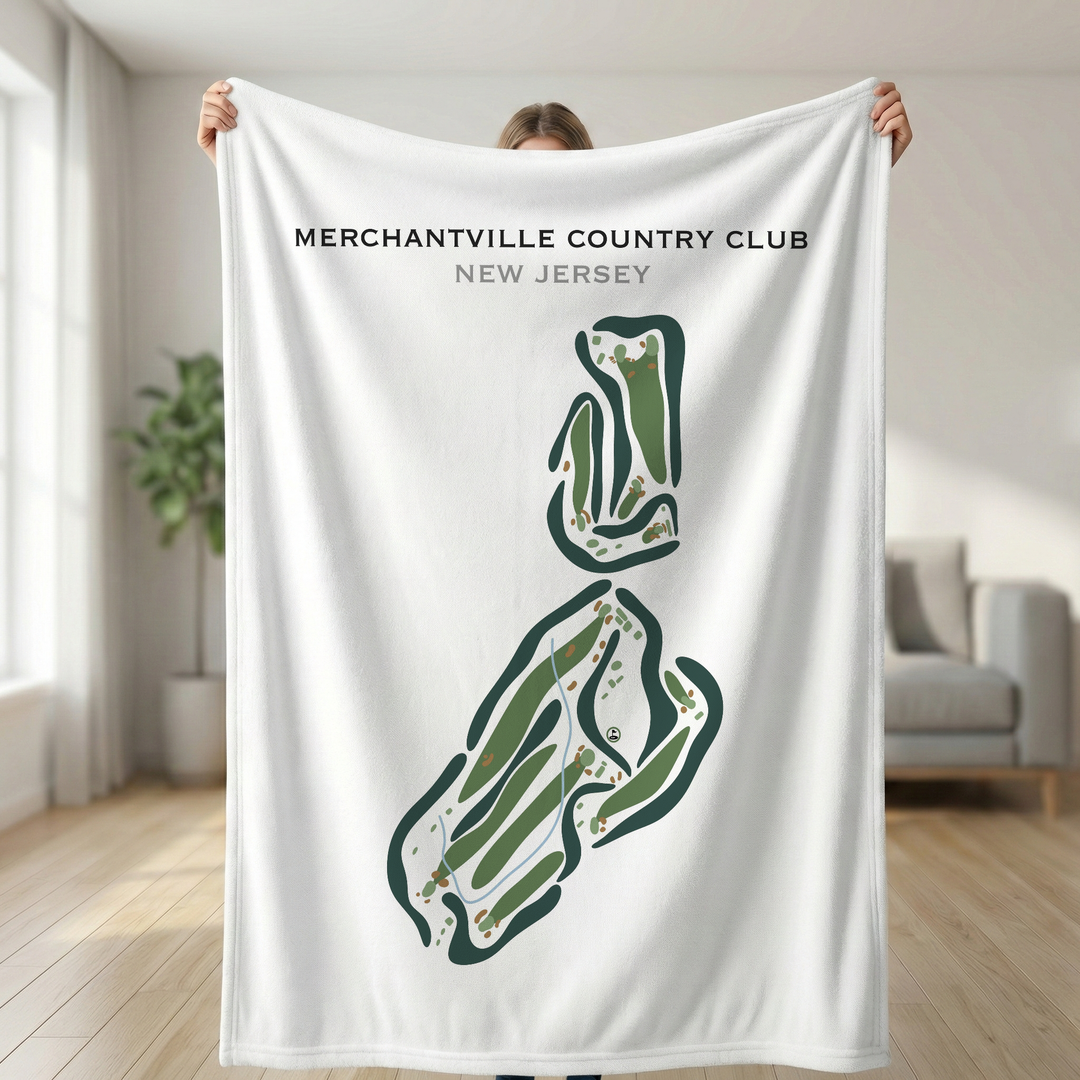 Merchantville Country Club, New Jersey - Printed Golf Courses