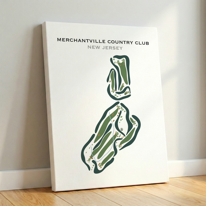 Merchantville Country Club, New Jersey - Printed Golf Courses