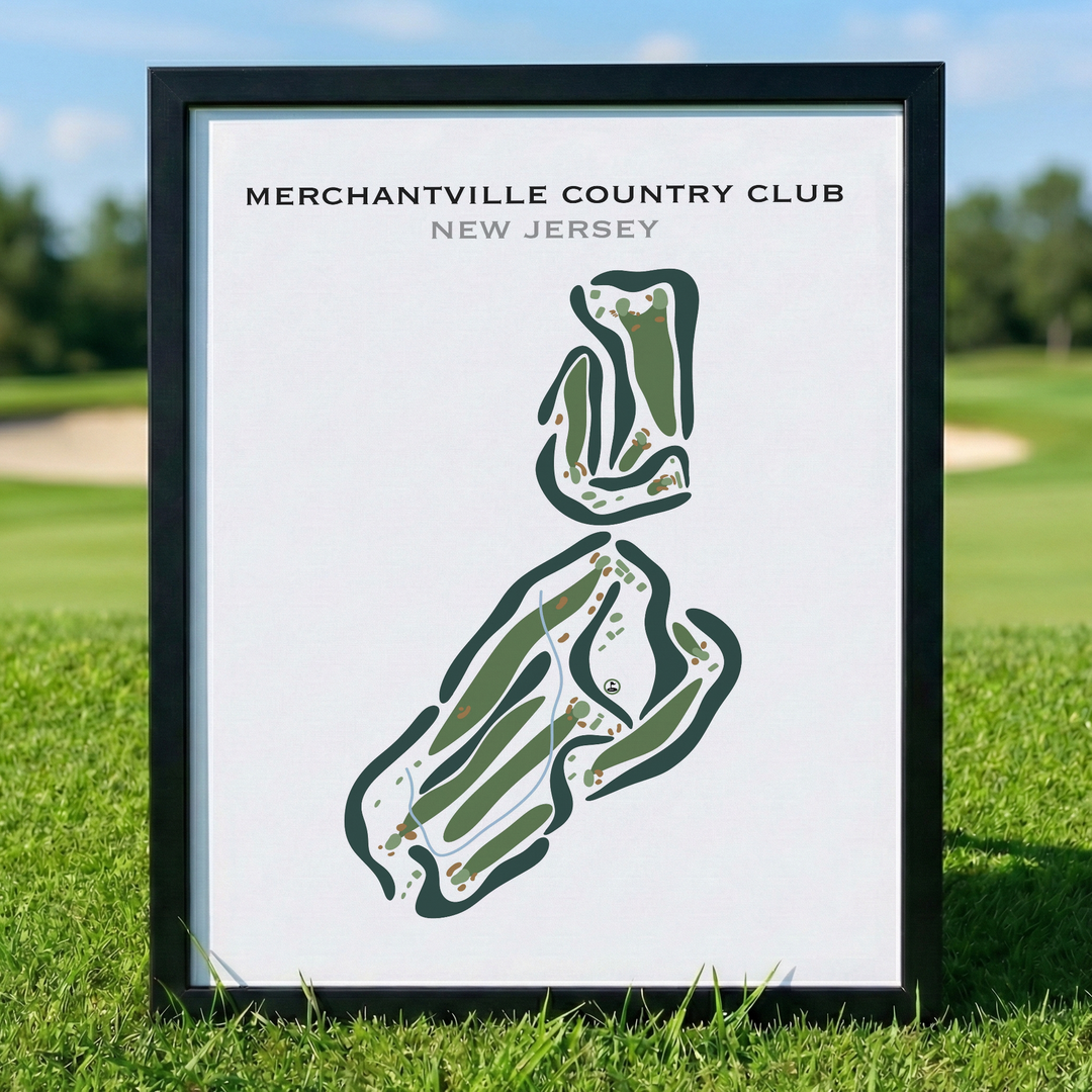 Merchantville Country Club, New Jersey - Printed Golf Courses