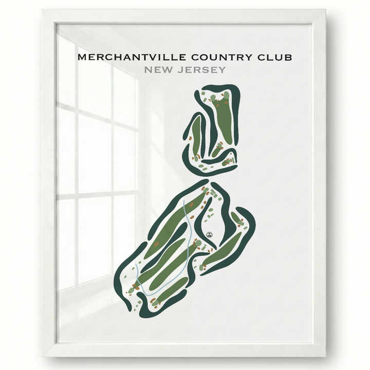 Merchantville Country Club, New Jersey - Printed Golf Courses