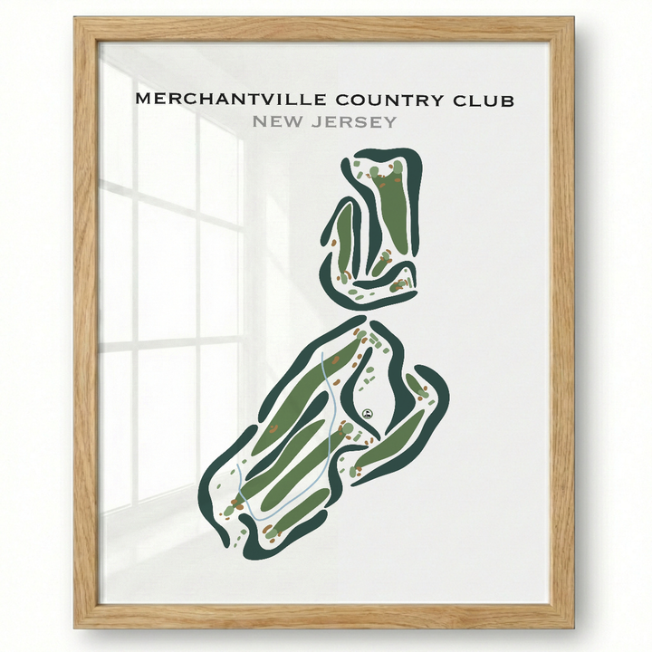 Merchantville Country Club, New Jersey - Printed Golf Courses