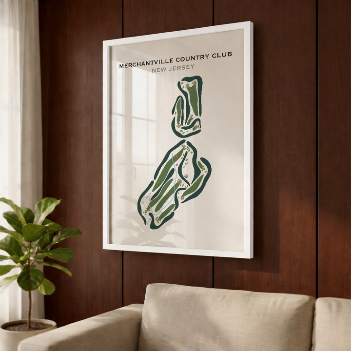 Merchantville Country Club, New Jersey - Printed Golf Courses