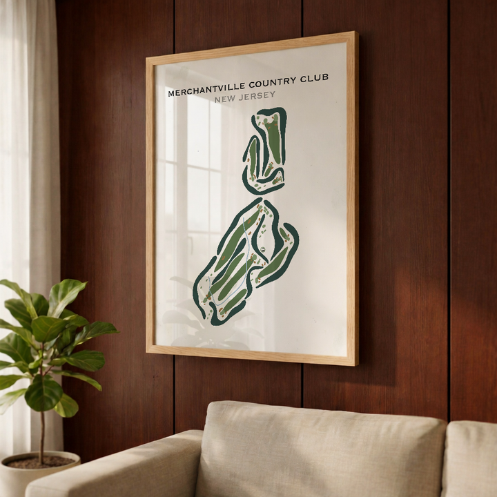 Merchantville Country Club, New Jersey - Printed Golf Courses