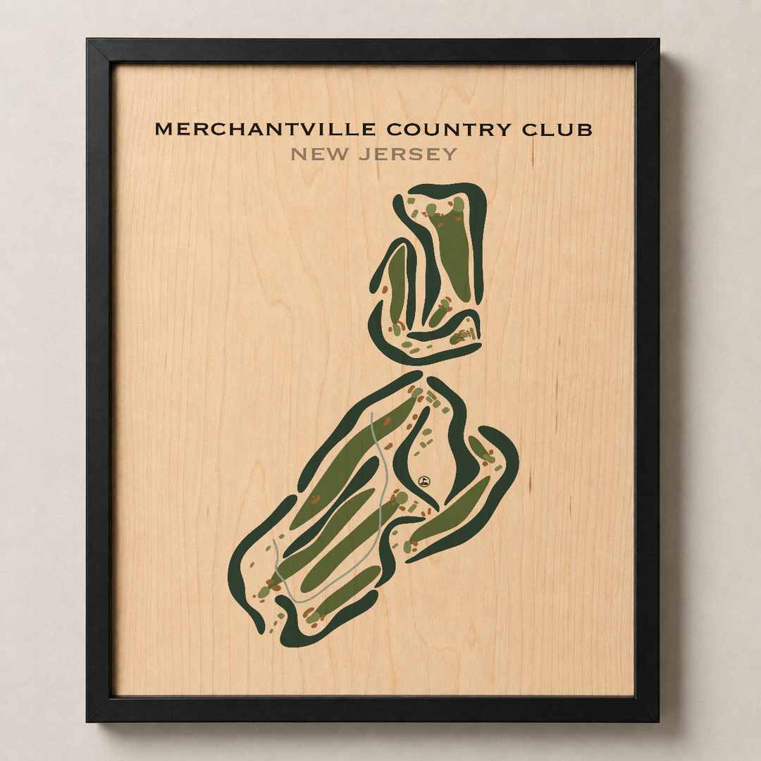 Merchantville Country Club, New Jersey - Printed Golf Courses