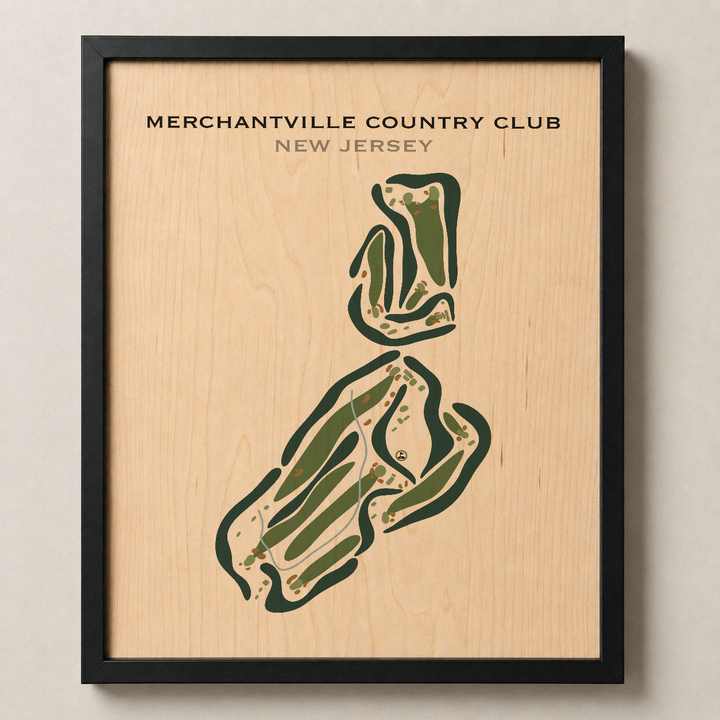Merchantville Country Club, New Jersey - Printed Golf Courses