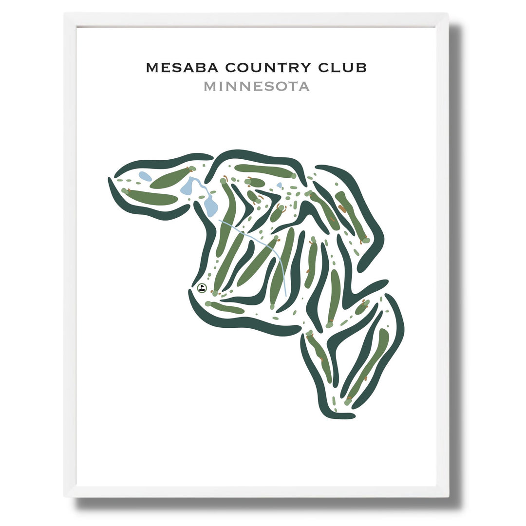 Mesaba Country Club, Minnesota - Printed Golf Courses