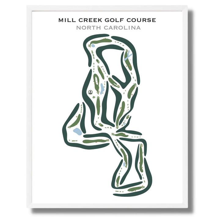 Mill Creek Golf Course, North Carolina - Printed Golf Courses