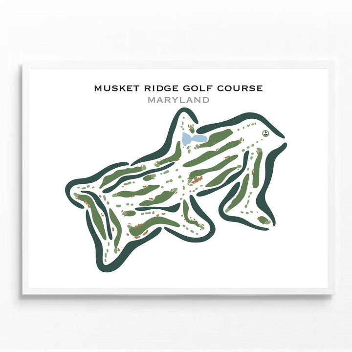 Musket Ridge Golf Course, Maryland - Printed Golf Courses