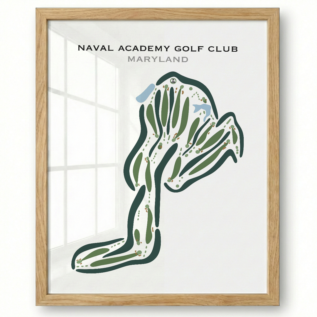 Naval Academy Golf Club, Annapolis, Maryland - Printed Golf Courses