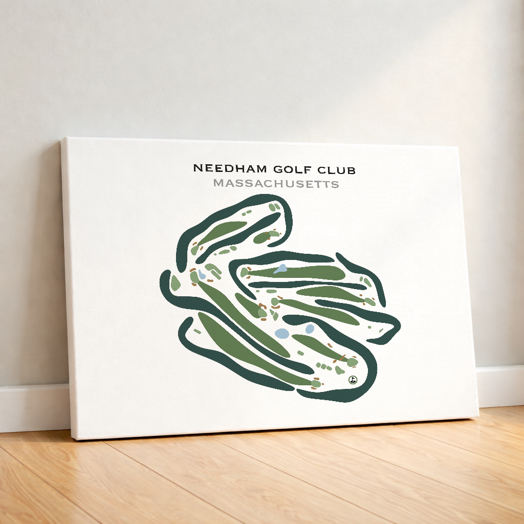 Needham Golf Course, Massachusetts - Printed Golf Courses