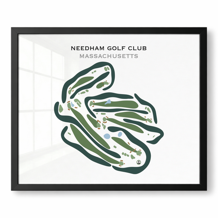 Needham Golf Course, Massachusetts - Printed Golf Courses