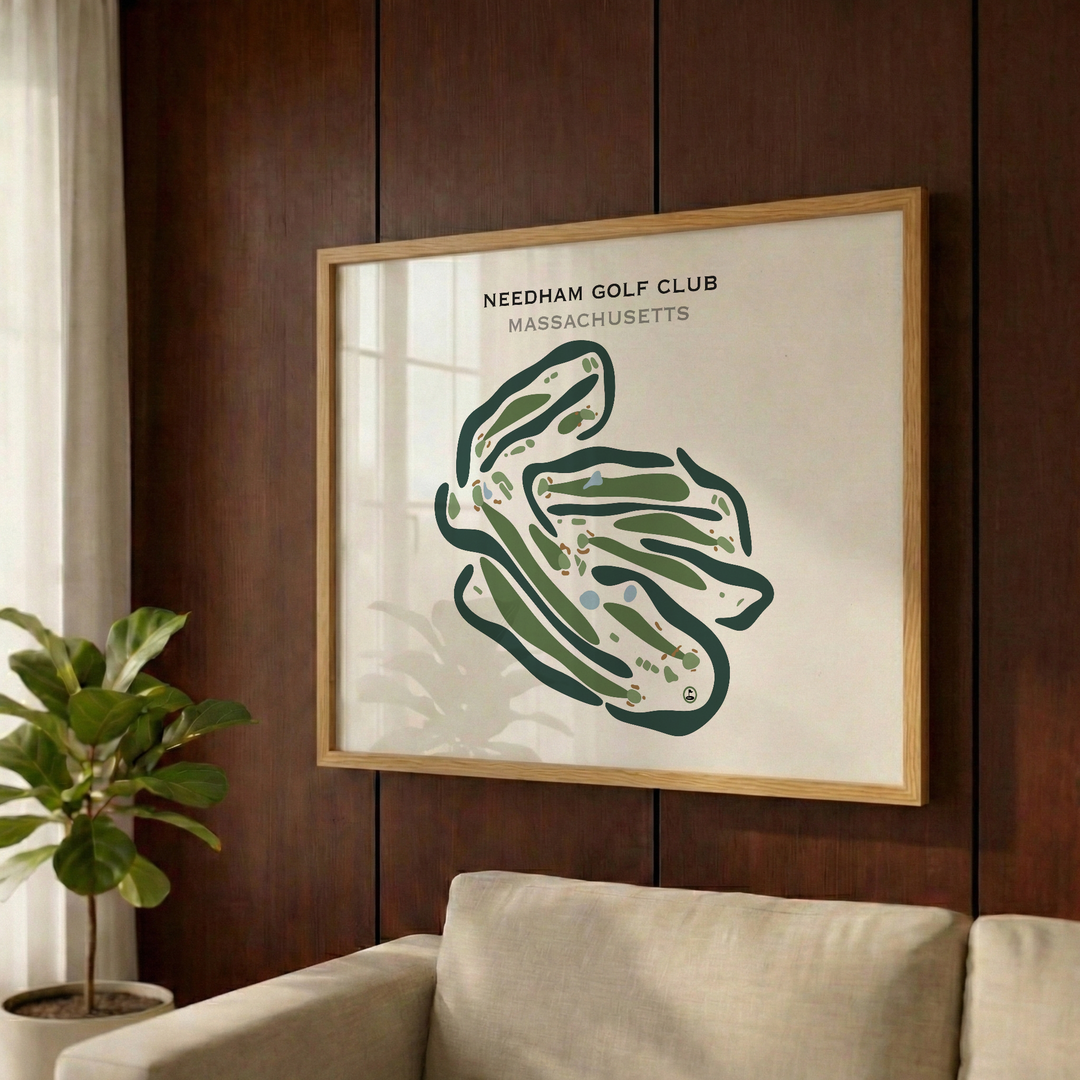 Needham Golf Course, Massachusetts - Printed Golf Courses