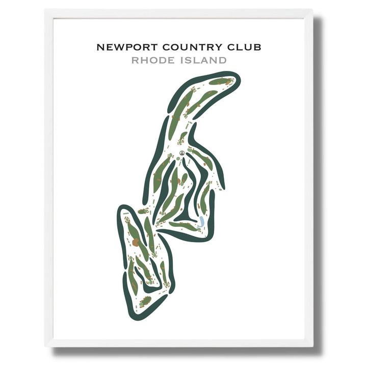 Newport Country Club, Rhode Island - Printed Golf Courses - Golf Course Prints
