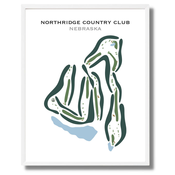 Northridge Country Club, Nebraska - Printed Golf Courses