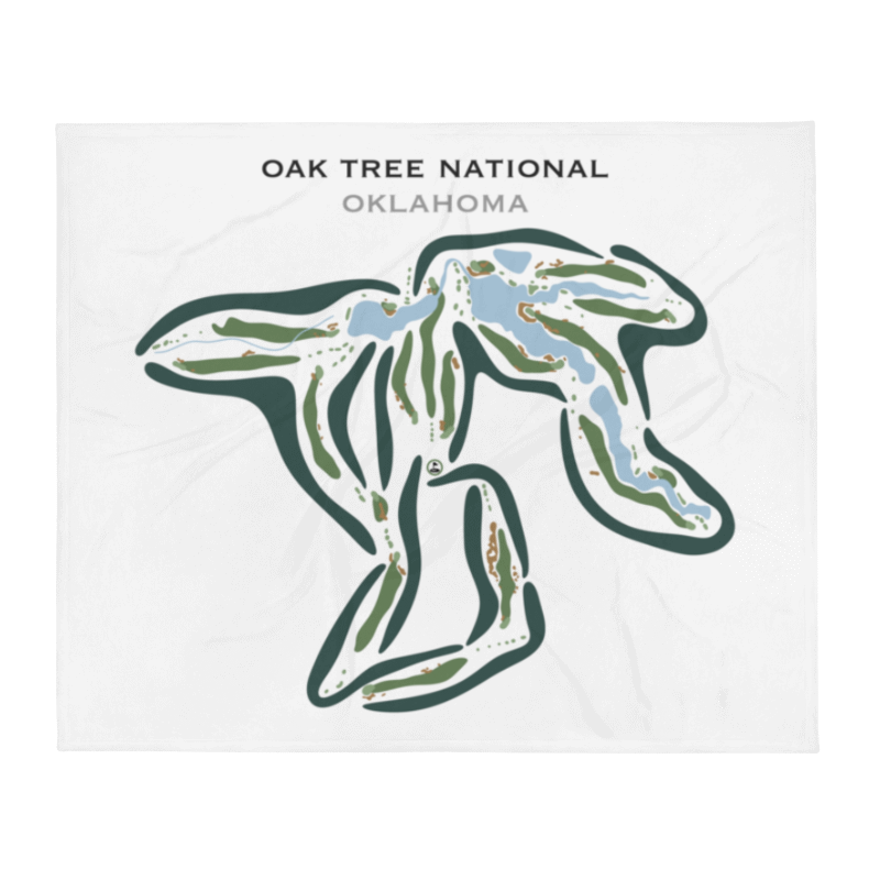 Oak Tree National, Oklahoma - Printed Golf Courses
