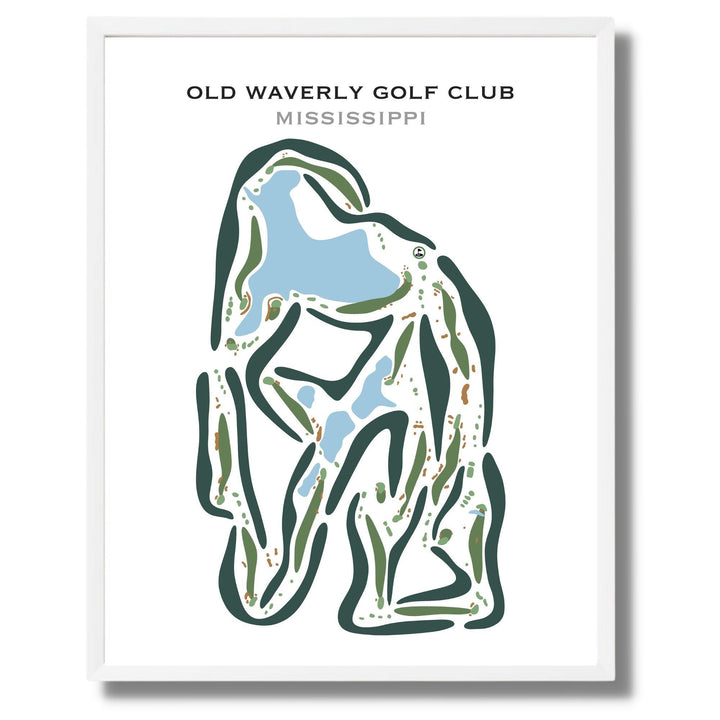 Old Waverly Golf Club, Mississippi - Printed Golf Courses - Golf Course Prints