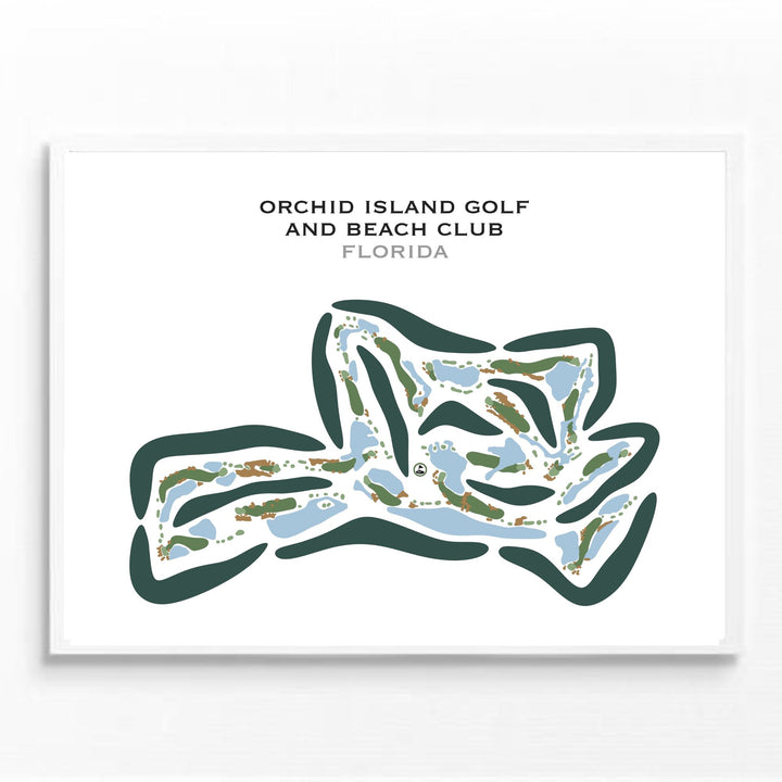 Orchid Island Golf and Beach Club, Florida - Printed Golf Courses