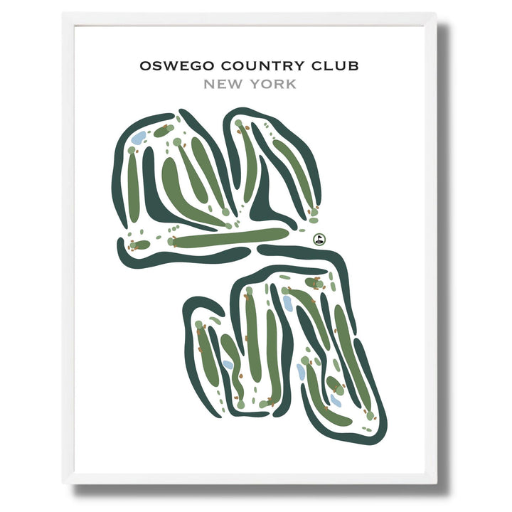 Oswego Country Club, New York - Printed Golf Courses - Golf Course Prints