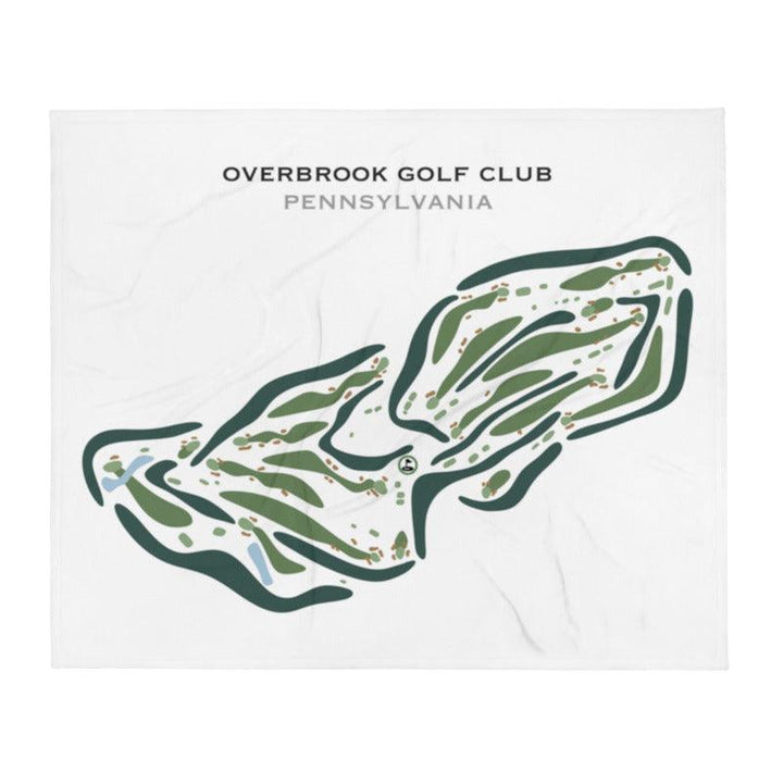 Overbrook Golf Club, Pennsylvania - Printed Golf Courses - Golf Course Prints