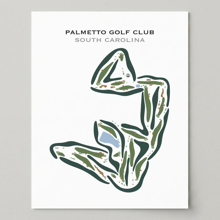 Palmetto Golf Course, South Carolina - Printed Golf Courses
