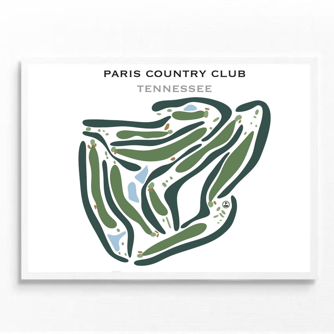 Paris Country Club, Tennessee - Printed Golf Courses - Golf Course Prints