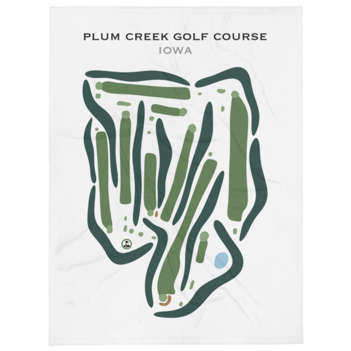 Plum Creek Golf Course, Iowa - Printed Golf Courses