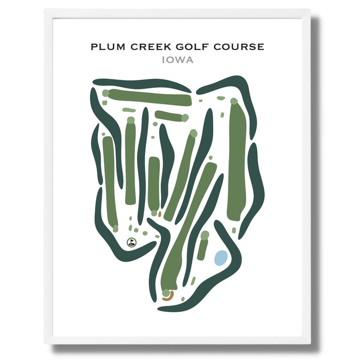Plum Creek Golf Course, Iowa - Printed Golf Courses