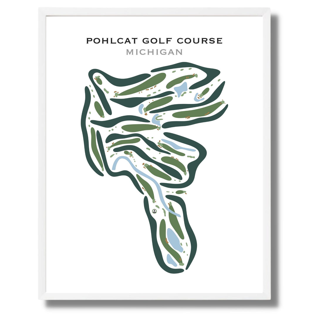 Pohlcat Golf Course, Michigan - Printed Golf Courses