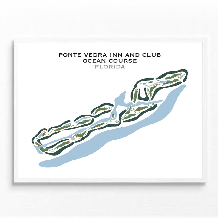 Ponte Vedra Inn & Club Ocean Course, Florida - Printed Golf Courses
