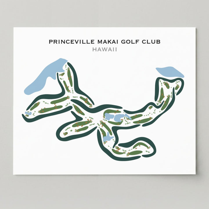 Princeville Makai Golf Club, Hawaii - Printed Golf Courses