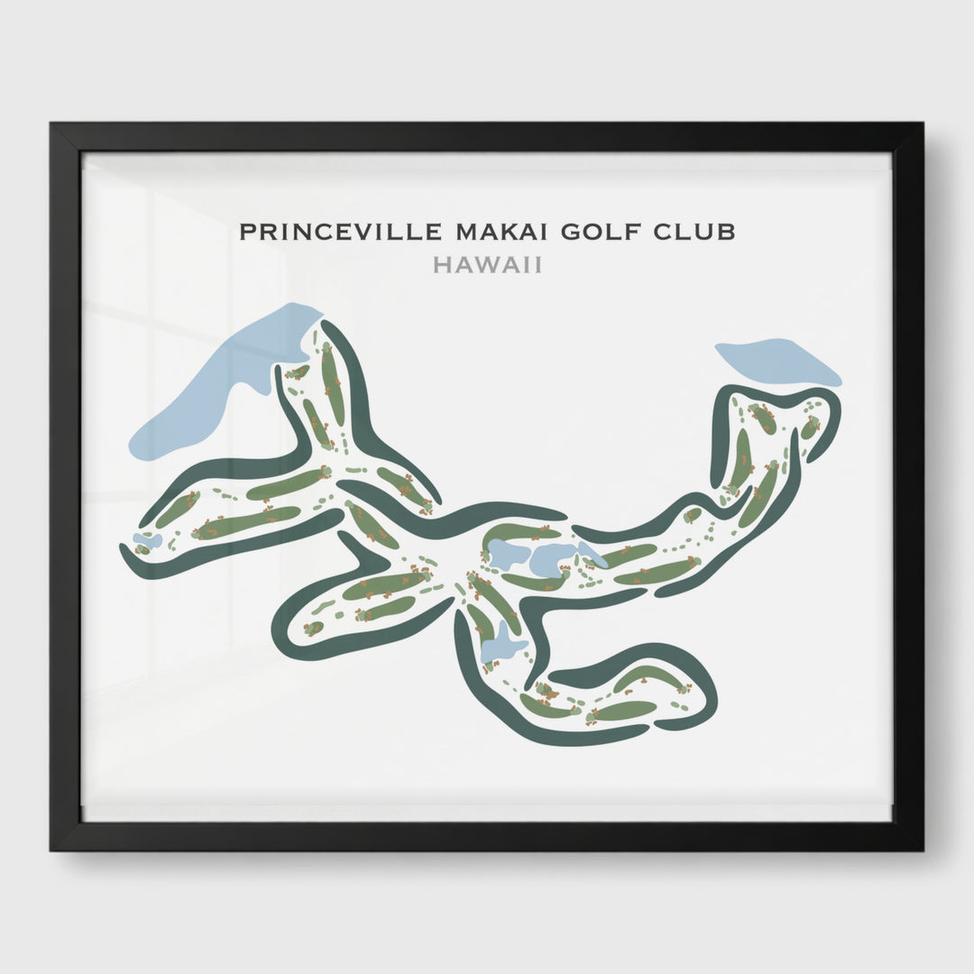 Princeville Makai Golf Club, Hawaii - Printed Golf Courses