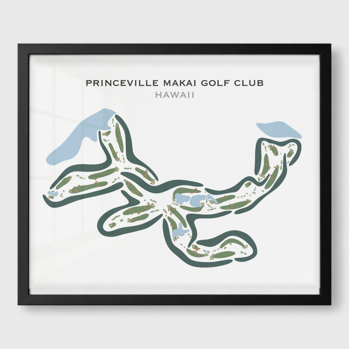 Princeville Makai Golf Club, Hawaii - Printed Golf Courses
