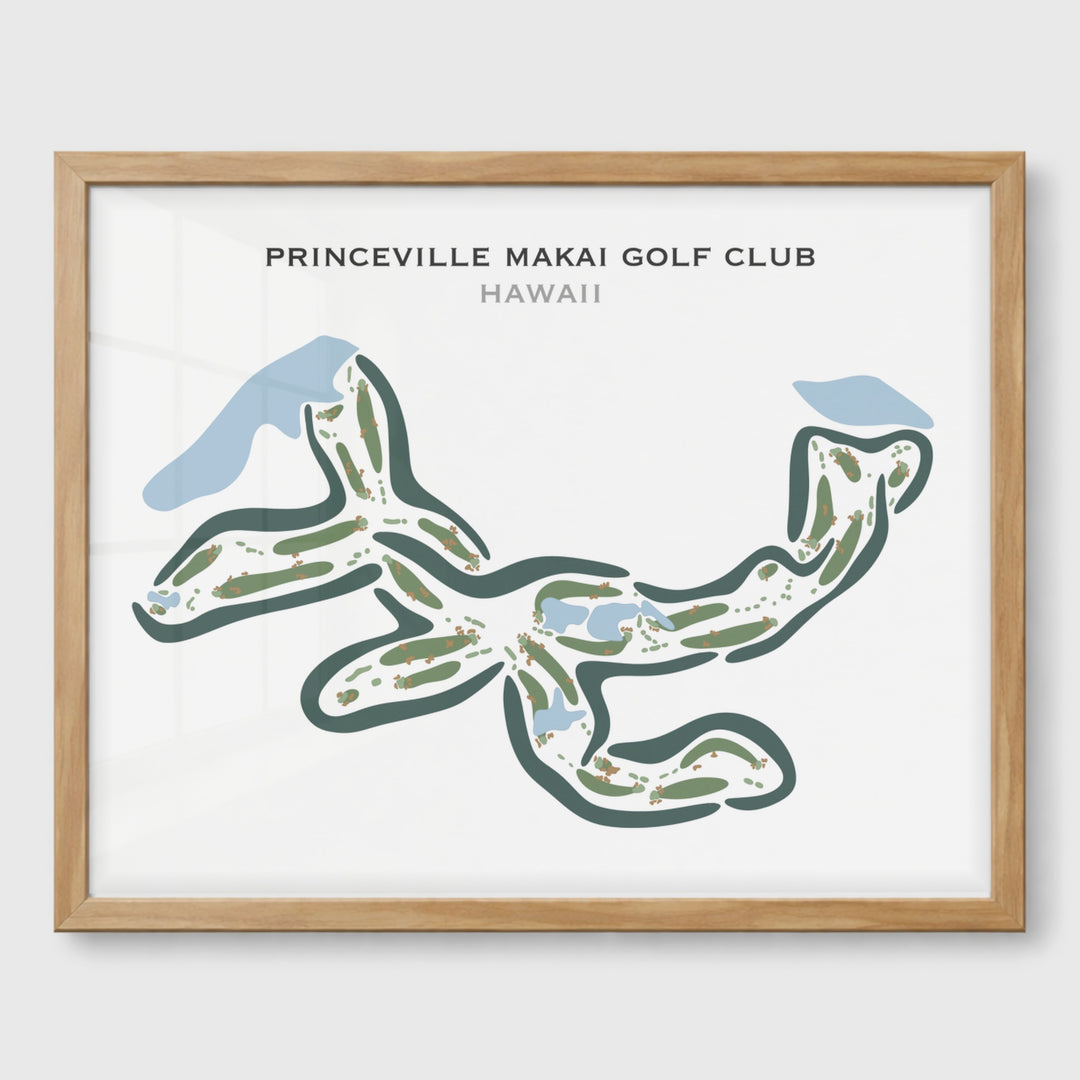 Princeville Makai Golf Club, Hawaii - Printed Golf Courses