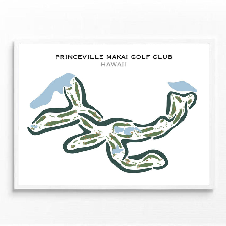 Princeville Makai Golf Club, Hawaii - Printed Golf Courses - Golf Course Prints