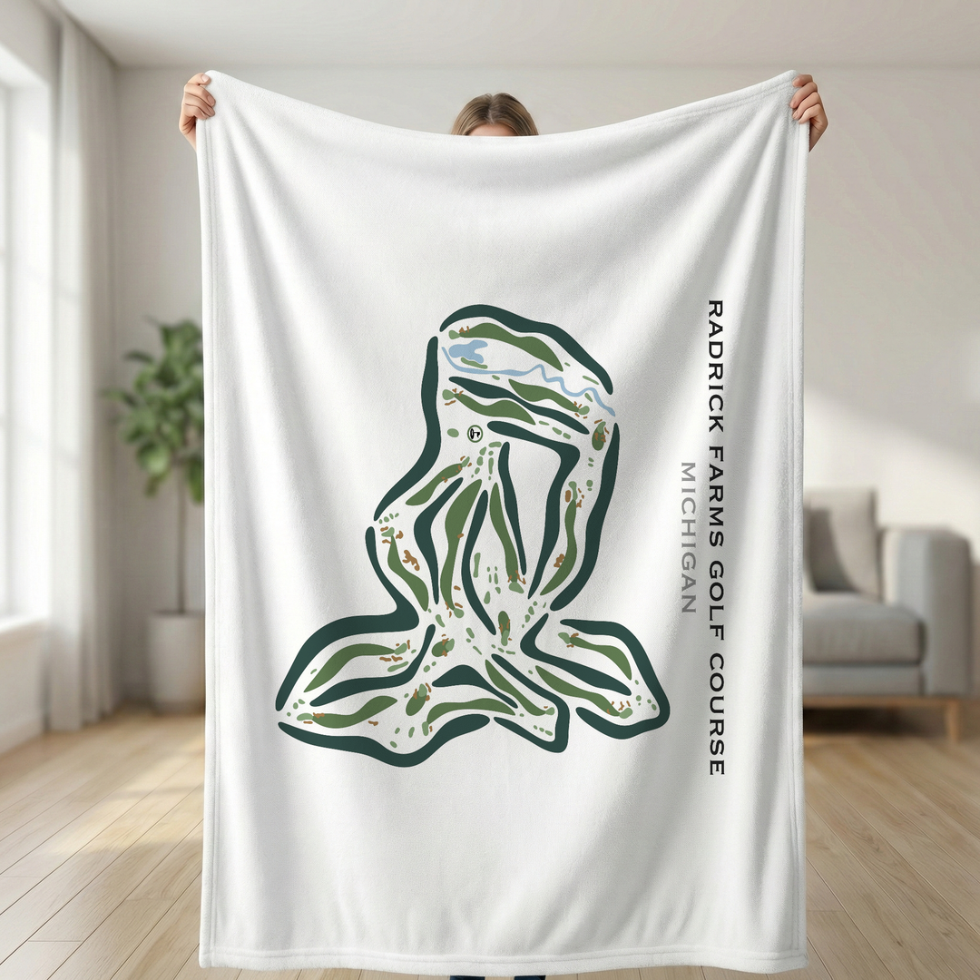 Radrick Farms Golf Course, Michigan - Printed Golf Courses