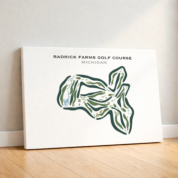Radrick Farms Golf Course, Michigan - Printed Golf Courses
