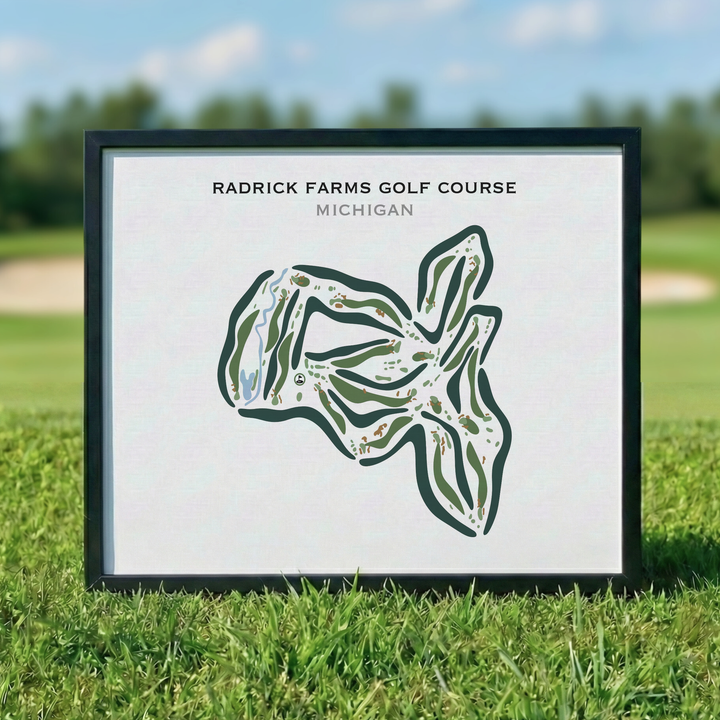 Radrick Farms Golf Course, Michigan - Printed Golf Courses