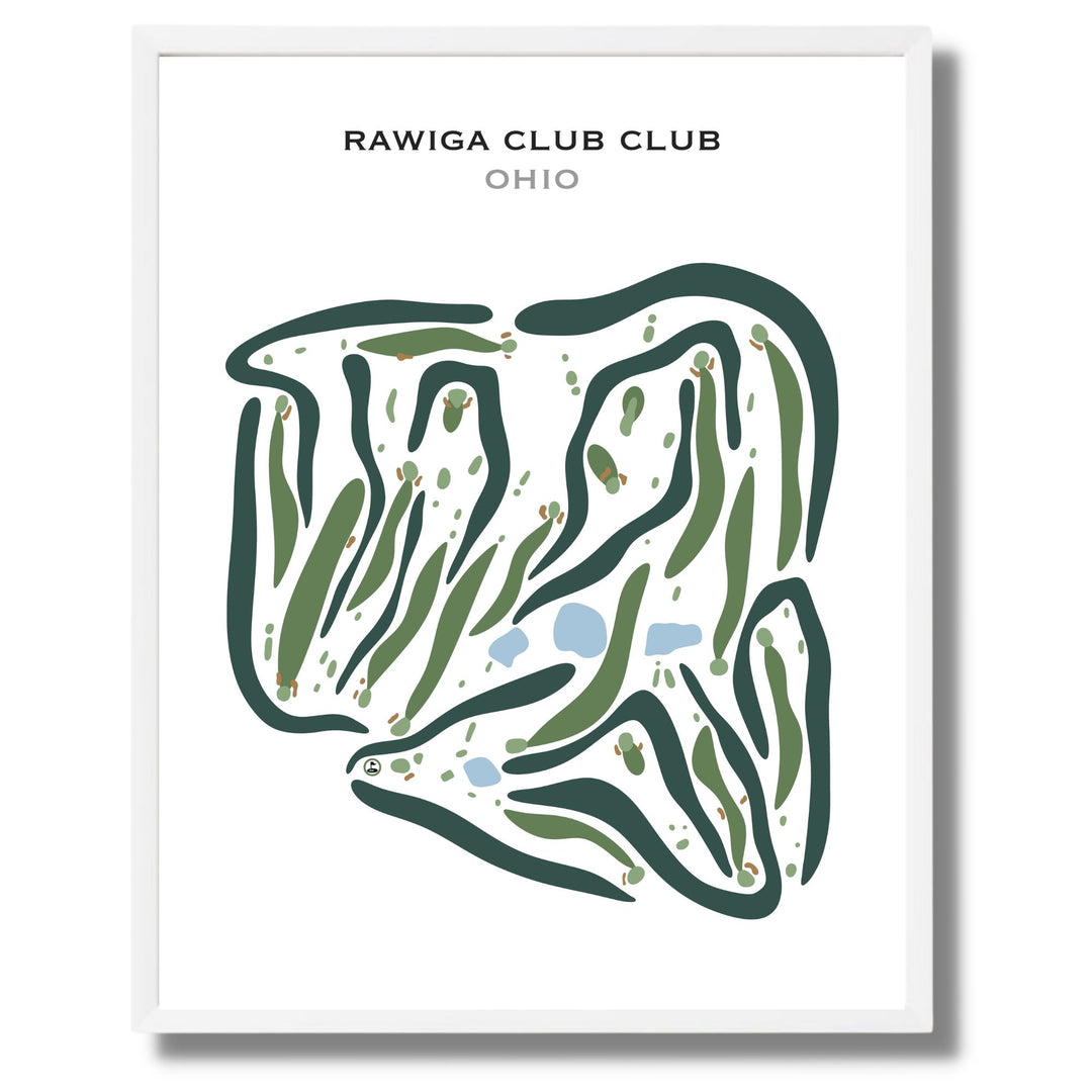 Rawiga Golf Club, Ohio - Printed Golf Courses