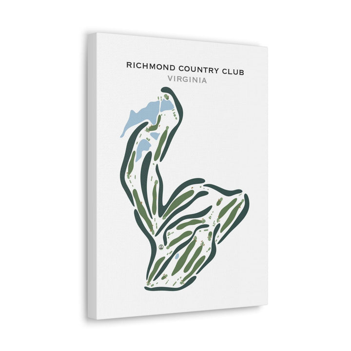 Richmond Country Club, Virginia - Printed Golf Courses - Golf Course Prints