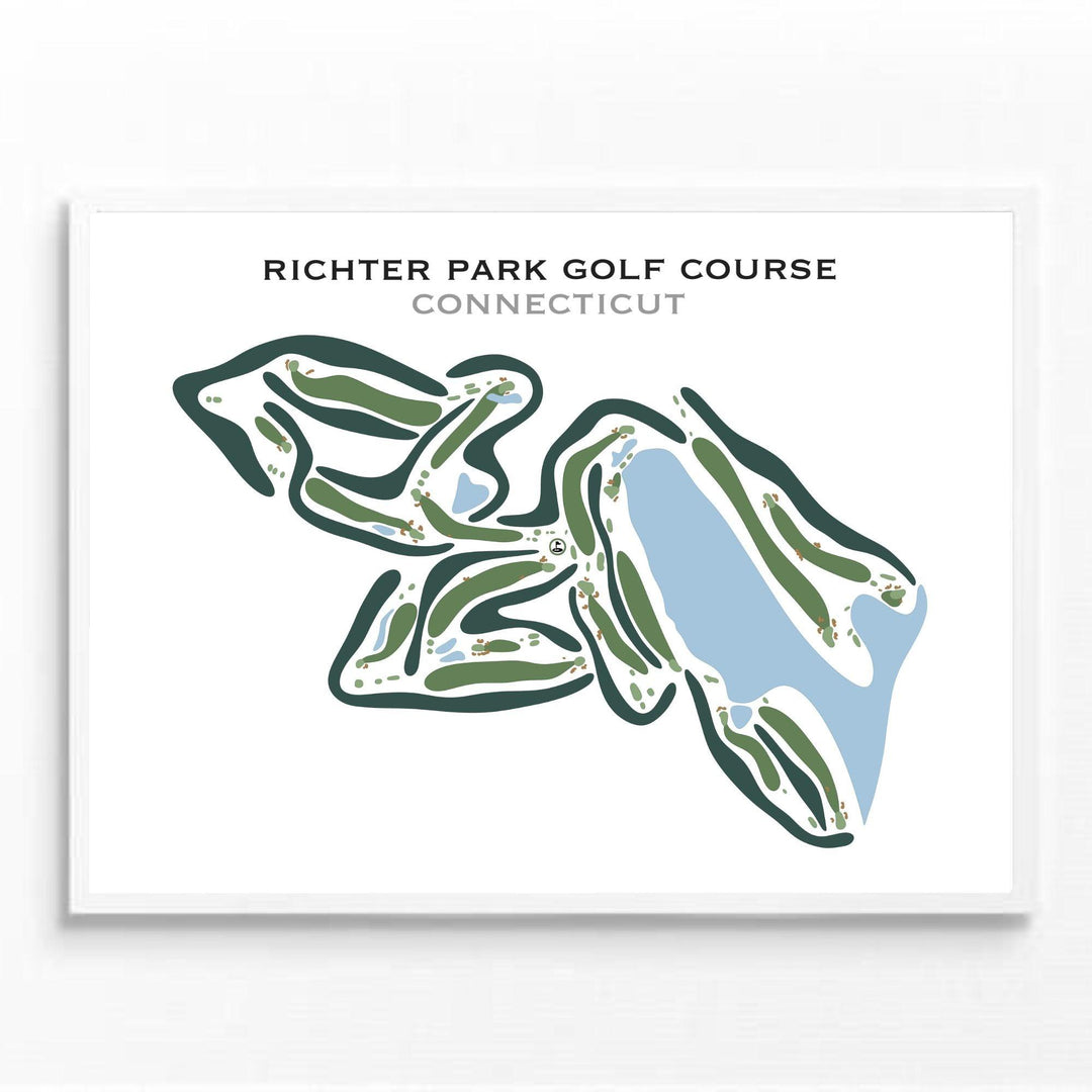 Richter Park Golf Course, Connecticut - Printed Golf Courses - Golf Course Prints