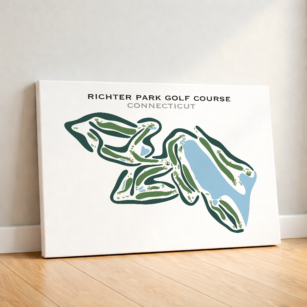 Richter Park Golf Course, Connecticut - Printed Golf Courses