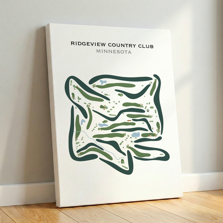 Ridgeview Country Club, Minnesota - Printed Golf Courses