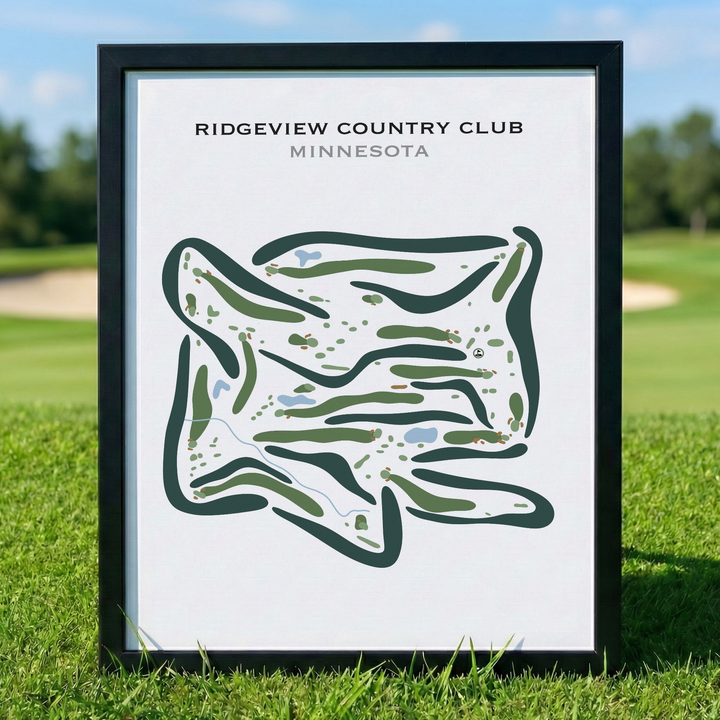 Ridgeview Country Club, Minnesota - Printed Golf Courses