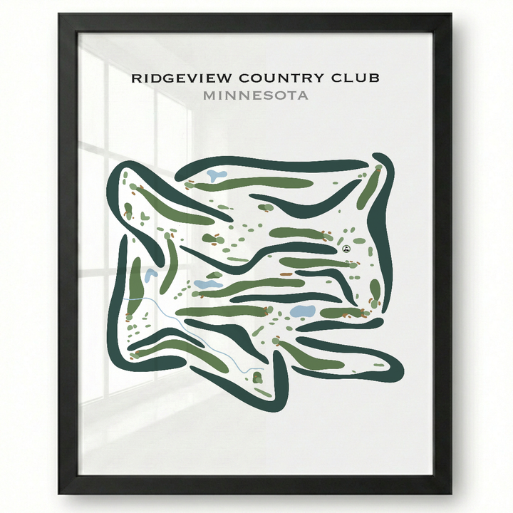 Ridgeview Country Club, Minnesota - Printed Golf Courses