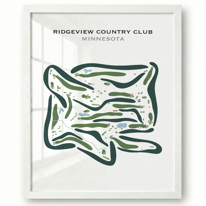 Ridgeview Country Club, Minnesota - Printed Golf Courses